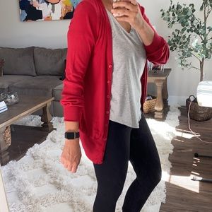 Splendid Red Cardigan